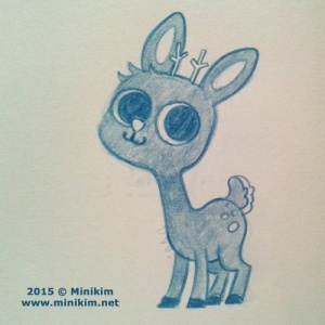cute-deer-by-minikim-3d- original design